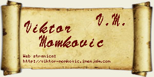 Viktor Momković vizit kartica